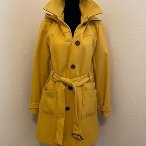 Banana Republic Yellow Trench Coat with Belt